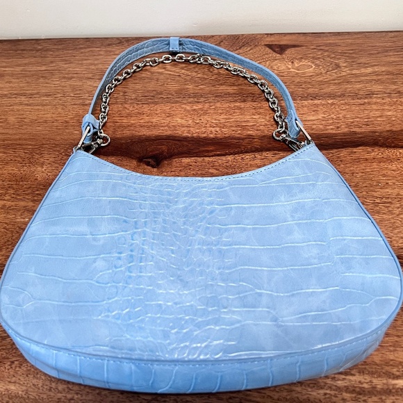 Urban Outfitters Light Blue Faux Croc Small Handbag- - Picture 2 of 9